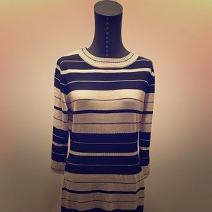 Max Studio striped sweater dress